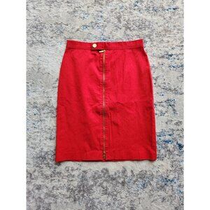Ralph Lauren‎ Women's Size 4 Red Pencil Skirt